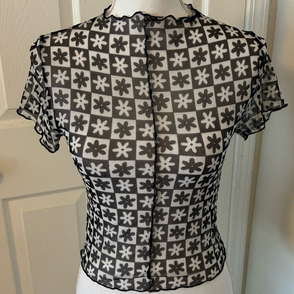 Just Polly Sheer Top